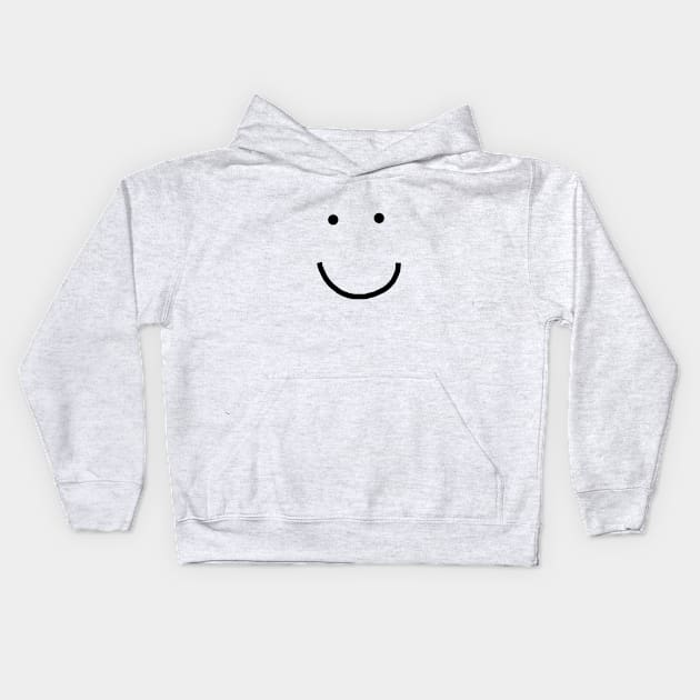 Minimal Smiley Face Kids Hoodie by ellenhenryart